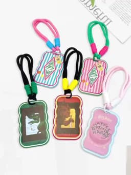 Pinky Harry Potter Card Holder Bag Charm Pendant for Daily Halloween Christmas Birthday Gift for Students Fans Women