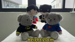 Classic Hero Plush Dolls 20cm Batman Superman DC Comics Justice League Soft Stuffed Toys for Kids Christmas Halloween Gifts