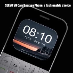 SERVO V9 Small Mobile Phone 2 SIM Cards Magic Voice Speed Dial MP4 Player Rear Camera Flashlight FM Radio 2G GSM Mini Cellphones