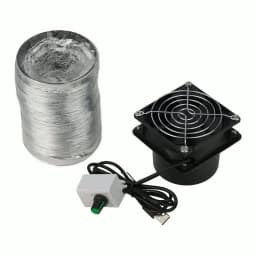 1set Smoke Absorber Fume Extractor Fan Pipe Duct Exhuast Fan USB Adjustable Speed Plastic Welding Equipment Accessories