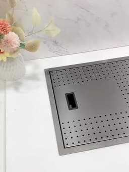 Cup Washer Hidden Bar Sinks With Lid MultifunctionalStainless Steel Kitchen Sink Single Slot Undermount Bowl