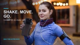 Leeseph Shaker Bottle with Shaker Balls Leak Proof Drink Shaker Bottle for Shake and Pre Work Out Best Shaker Cup (BPA Free)