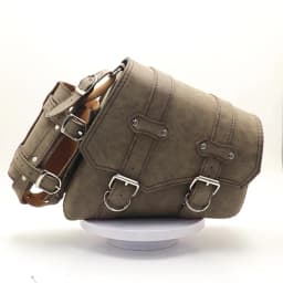 Retro PU Leather Motorcycle Saddlebag Saddle Bags Pouch Storage Case Side Luggage Tank Suitcase Waterproof Motorbike Accessories