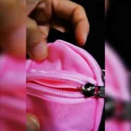 1 Piece Double-Shoulder Zipper Small Coin Purse Keychain Mini Backpack Pendant