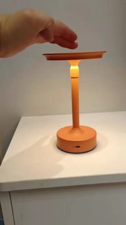 Aluminum Alloy Rechargeable Touch Table Lamp Telescopic Decorative Lamp LED Night Light Infinite Dimming Atmosphere Bedside Lamp