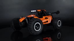 1:16 Scale Remote Control Monster Truck High Speeds 20KMH Off-Road RC Car with LED Lights for Adults Kids Durable Gift Ready for