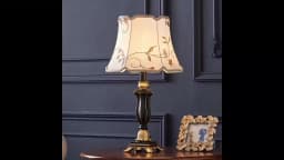 Modern Hotel Bedside Lamp Table Nordic Ins Fabric Desk Light Classical High-End Luxury Household Living Room Study Desk Lamp