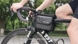 WEST BIKING Waterproof Bicycle Front Frame Bag Double Pouch & 7.2 Inch Phone Touch Screen Bag Cycling Travel MTB Top Tube Bag