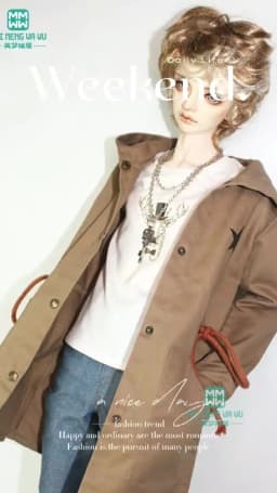 Fits 68-70cm BJD uncle 1/3 Boys SD13 Doll Clothes Fashion Turtleneck, jeans