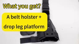 Tactical Hunting Thigh Holster Platform Drop Leg Pistol Holster Adapter for GL 17 M9 P226 P229 1911 USP Holster Accessories