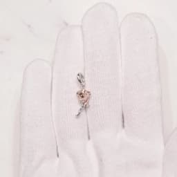 WOSTU Copper Heart Charm Rose Four-leaf Pendant Plated White Gold Fit 0.45cm Bracelet Original For Women  Fashion Jewelry Gift