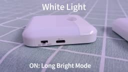 Motion Sensor Night Light Rechargeable USB‑C PIR Sensor Wall Light 3 Color ModeMagnetic Stick‑on Night Lamp for Hallway Staircas