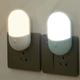 AvvRxx LED Night Light Sensor Lighting Mini EU US Plug Night Light Lamp for Children Room Bedroom Lights Christmas Lighting