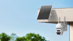 SHIWOJIA 5MP Solar Camera 4G SIM Outdoor 360° Wireless WIFI Solar Battery Powered PTZ Security Cameras PIR Night Vision Video