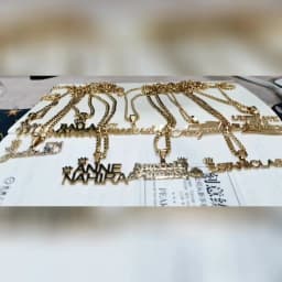 Atoztide 2022 New Personalized  NK Thick Chain Rope Names  Nameplate Bold Jewelry Stainless Steel Custom Letter Necklace