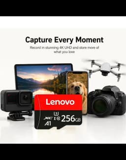 Lenovo Original Micro SD Card 1TB High Speed Cartao De Memoria 256GB 512GB Class 10 Memory Cards 128GB TF Card For Phone Camera