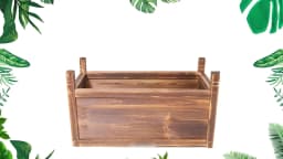 Outdoor Wood Planter Box Raised Garden Bed for Flowers And Vegetables