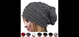 Knitted Baggy Beanie Oversized Winter Hat Ski Slouchy Cap Skullies Beanies Women Men Winter Wool Warm Cap Beanies Unisex