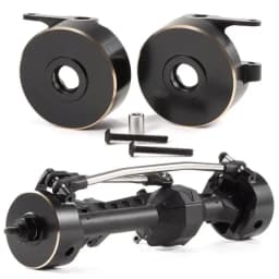 CNC Brass Steering Knuckle Weights for Vanquish F10 F10T D44 HD44 SCX10 II Rockjock F9 Straight Axle VS4-10 RC Crawler Parts