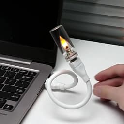 USB LED Night Light Simulated Flame Bulb Night Lamp Flame Flickering Light Effect Candle Bulbs Flameless LED Candles Room Decor