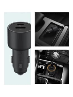 Xiaomi Mi Car Charger 100W MAX 1A1C Fast Charging Dual-port USB-A USB-C Smart Device Fully Compatible With Light Effect Display