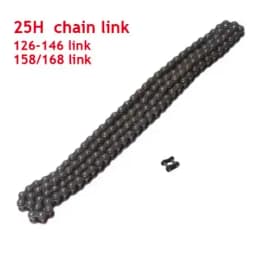 25H Chain with Spare Master Link 47cc 49cc 2 Stroke Engine ATV Quad Go Kart Dirt Pocket Mini Motor Bike Motorcycle Section144