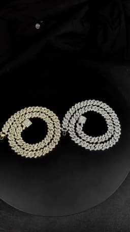 14mm Iced Out Prong Cuban Link Chain Necklace for Men Women 2 Row Rhinestone Paved Miami Rhombus Hip Hop Jewelry Wholesale