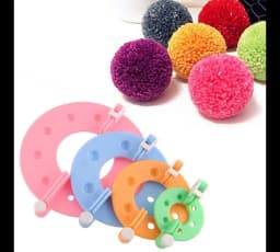 8pcs Wool Ball Maker Knitted Tools Yarn Pompon Wool Plush Ball Set Fluff Ball Wool Ball Production Tools Pompoms DIY Woolen Tool