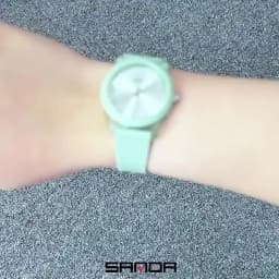 SANDA Top Brand 6277 Transparent Case Children's Quartz Watch Waterproof Night Light Leisure Student Quartz Watch 2025