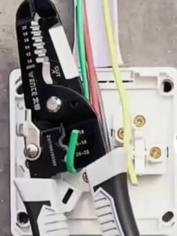 NJBLZQ 10 in 1 Wire Pliers Multifunctional Electrician Peeling Household Network Cable Wire Stripper Puller Stripper Tools