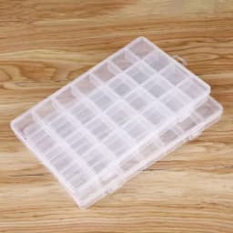 1 Pc 28 Grid Rectangle Plastic Jewelry Box Compartment Storage Box Case Jewelry Earring Bead Craft Display Container Organizer