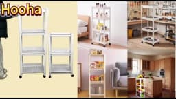 Rolling Storage Cart 3/4 Layers Organizer Mobile Shelving Unit Large Capacity for Kitchen Office Bathroom Laundry Living Room