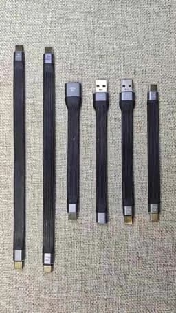 USB3.1 10Gbps Short Cable 13cm PD 100W USB to Type C Cable Converter OTG USB Adapter USB4 20Gbps Cable 22cm for SSD Power Bank