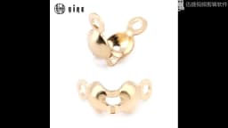 14K Gold Filled Thread Clip Buckles 2 Holes Thread Clasps Beads&Pearl Hooks For Bracelet Necklace Making DIY Jewelry Findings