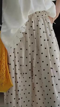 HanOrange 2026 Summer Retro Lazy Linen Polka Dot Wide Leg Pants Women High Waist Hanging Feeling Pants Black/Khaki