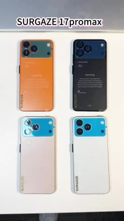 SURGAZE New i17 Pro Max Smartphone Android12 System 5000mAH 12GB+512GB 6.56Inch 24+48MP 5G Network Mobile Phone Global Version