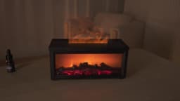 Simulated Fireplace Flames Aroma Diffuser Aromatherapy Ultrasonic Air Humidifier Sprayer Remote Controls/Essential Oil Set