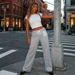 Women Autumn Y2K Solid Baggy Harajuku Drawstring Cargo Pants Number Print Wide Leg Pants Parachute Sweatpants Joggers Trousers