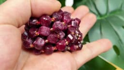 6 8 10mm Natural Stone Beads Garnet Jade Faceted Round Beads Loose Beads for Jewelry Making Diy Beading Accessory