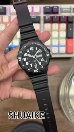 Student Watch 3ATM Waterproof Luminous Quartz Dial Rotatable Fashion Sports Watch Unisex