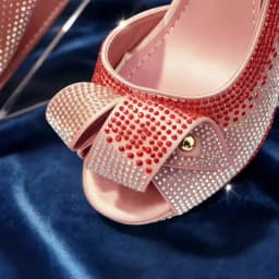 2026 Elegant Women's Peep-Toe Heels & Peach Color Diamond Pumps Set - Chic Italian Footwear & Matching Bags for Parties