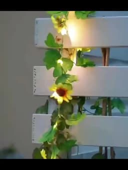 2/5/10M Watermelon Leaf String Light Leaf Wall Leaves for Room Garden Office Wedding Wall Decortion Battery Powered