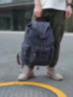 MOYYI Men Vintage Backpack Large Capacity 15.6inch Laptop Casual Bag For Commuter Travel Premium Durable Unsex Schoolbag