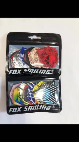 Fox Smiling Dart Flights Set 60PCS Multiple Styles Colorful PET Darts Flights Professional Darts Newly Dart Accessories