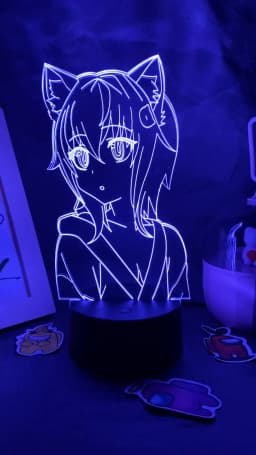Anime Made in Abyss Nanachi 3D LED Neon Night Lights Kawaii Birthday Gift for Friend Otaku Bedroom Decor Nanachi Manga Lava Lamp