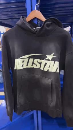 HS Uniform Big Logo Wash Water Heavy Industry Hoodie