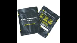Hemostatic Kaolin Gauze Combat Emergency Trauma Z-Fold Soluble For Ifak Tactical Military First Aid Kit Medical Wound Dressing