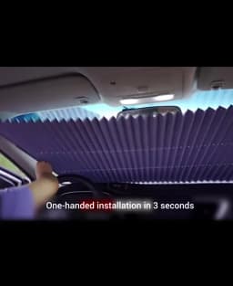 BLALION Car Windshield Sunshade Curtain Retractable Set Front Rear Window Sun Shade Protector UV Reflective Auto Sun Visor Cover