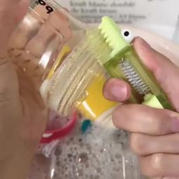 3 In 1 Multifunctional Cleaning Brush Tiny Bottle Cup Lid Detail Brush Straw Cleaner Tools Household Kitchen Cleaning Tools