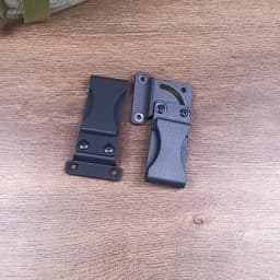 90 Degree Rotated Loop Clamp With Hardware Black Plastic Belt Clip Swivel For Kydex Holster Scabbard Tool Parts
